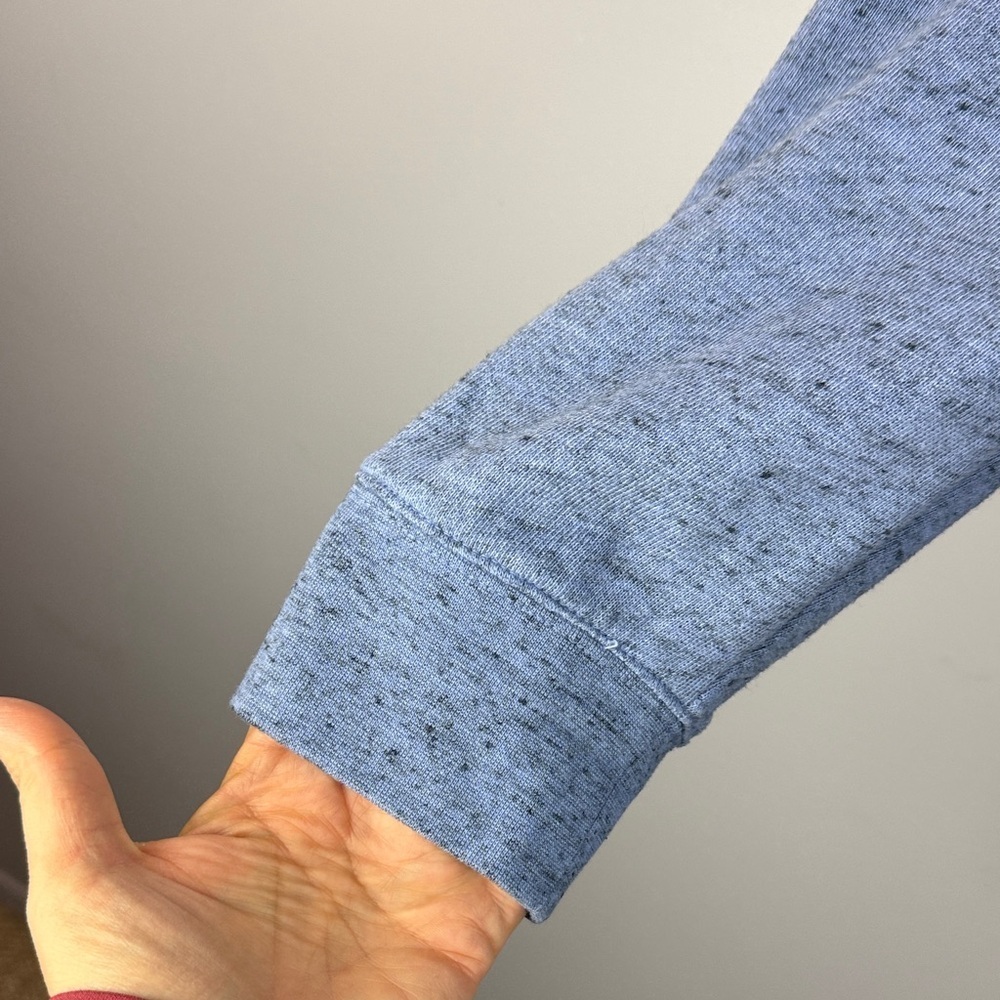 Aritzia Wilfred Free Cotton Blend Oversized Light Blue Knit Turtleneck Med Top - Picture 5 of 12